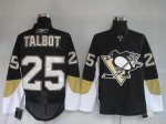 Jerseys Factory Cheap Penguins #25 Maxime Talbot Embroidered Bla