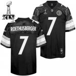 Jerseys Factory Cheap Steelers #7 Ben Roethlisberger Black Shado