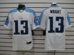 Jerseys Factory Cheap Nike Titans #13 Kendall Wright White Men's
