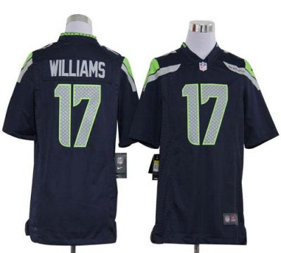 Jerseys Factory Cheap Nike Seahawks #17 Mike Williams Steel Blue