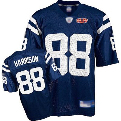Jerseys Factory Cheap Colts #88 Marvin Harrison Blue With Super