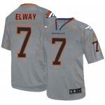 Jerseys Factory Cheap Nike Broncos #7 John Elway Lights Out Grey