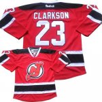 Jerseys Factory Cheap Devils #23 David Clarkson Red Home Embroid