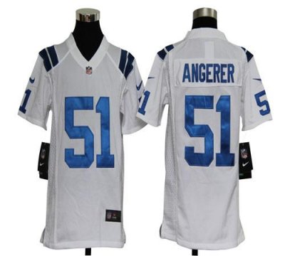 Jerseys Factory Cheap Nike Colts #51 Pat Angerer White Youth Emb
