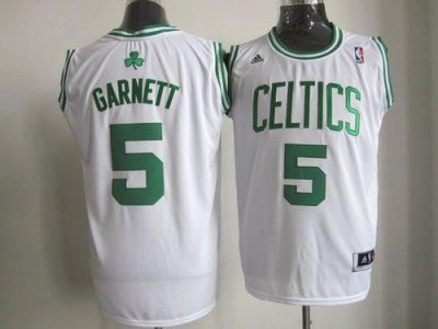 Jerseys Factory Cheap Celtics #5 Kevin Garnett Embroidered White