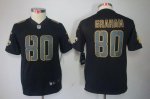Jerseys Factory Cheap Nike Saints #80 Jimmy Graham Black Impact