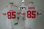 Jerseys Factory Cheap Nike 49ers #85 Vernon Davis White Youth Su
