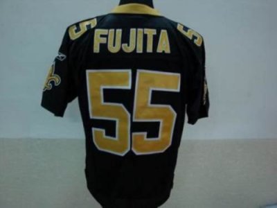 Jerseys Factory Cheap Saints #55 Scott Fujita Black Stitched NFL