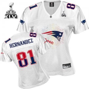 Jerseys Factory Cheap Patriots #81 Aaron Hernandez White 2011 Wo