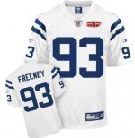 Jerseys Factory Cheap Colts #93 Dwight Freeney White With Super
