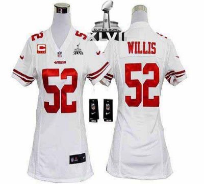 Jerseys Factory Cheap Nike 49ers #52 Patrick Willis White With C