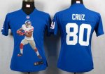 Jerseys Factory Cheap Nike Giants #80 Victor Cruz Royal Blue Tea