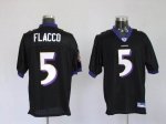 Jerseys Factory Cheap Ravens #5 Joe Flacco Black Alternate Stitc