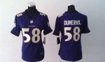Jerseys Factory Cheap Nike Ravens #58 Elvis Dumervil Purple Team
