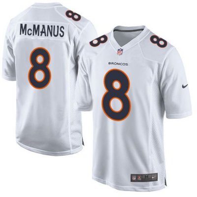 Jerseys Factory Cheap Nike Broncos #8 Brandon McManus White Men'
