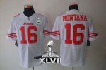 Jerseys Factory Cheap Nike 49ers #16 Joe Montana White Super Bow