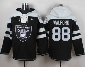 Jerseys Factory Cheap Nike Raiders #88 Clive Walford Black Playe