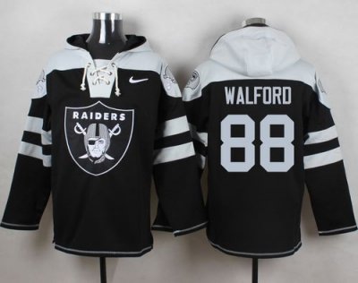 Jerseys Factory Cheap Nike Raiders #88 Clive Walford Black Playe