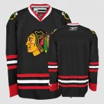 Jerseys Factory Cheap Blackhawks Blank Black Embroidered Youth N