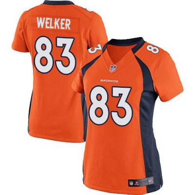 Jerseys Factory Cheap Nike Broncos #83 Wes Welker Orange Team Co