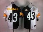 Jerseys Factory Cheap Nike Steelers #43 Troy Polamalu White/Blac