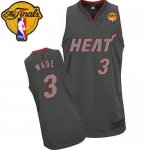 Jerseys Factory Cheap Heat #3 Dwyane Wade Grey Graystone Fashion