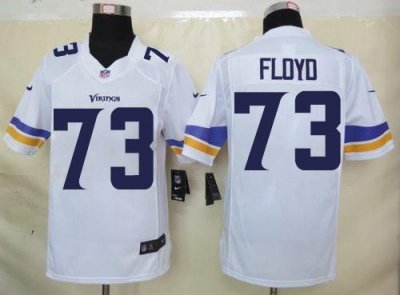 Jerseys Factory Cheap Nike Vikings #73 Sharrif Floyd White Men's