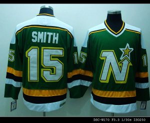Jerseys Factory Cheap Stars #15 Bobby Smith Embroidered Green CC