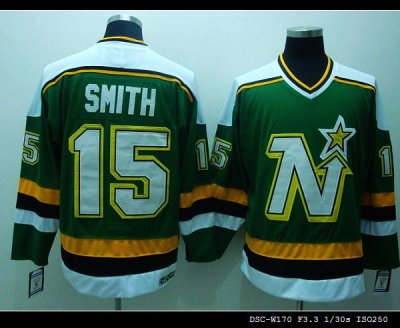 Jerseys Factory Cheap Stars #15 Bobby Smith Embroidered Green CC