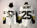 Jerseys Factory Cheap Penguins #25 Maxime Talbot Embroidered Whi