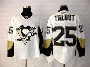 Jerseys Factory Cheap Penguins #25 Maxime Talbot Embroidered Whi