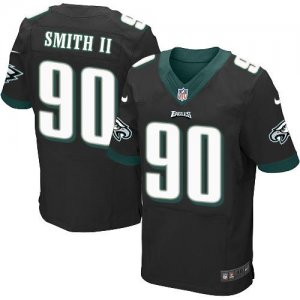 Jerseys Factory Cheap Nike Eagles #90 Marcus Smith II Black Alte