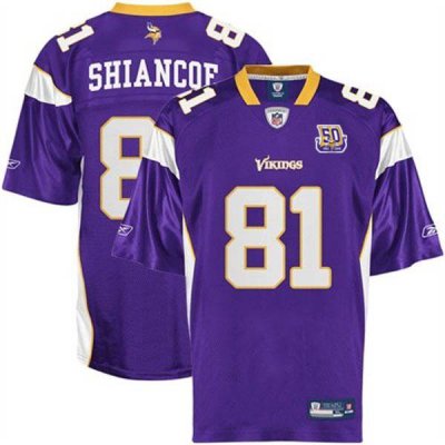Jerseys Factory Cheap Vikings #81 Visanthe Shiancoe Purple With
