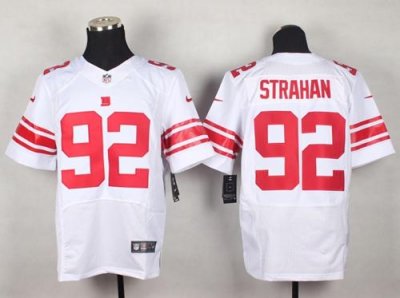 Jerseys Factory Cheap Nike Giants #92 Michael Strahan White Men'