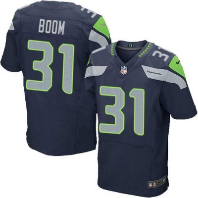 Jerseys Factory Cheap Nike Seahawks #31 Kam Chancellor Steel Blu