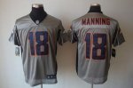 Jerseys Factory Cheap Nike Broncos #18 Peyton Manning Grey Shado