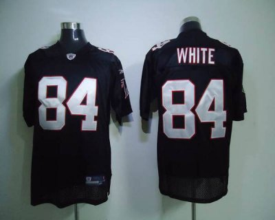Jerseys Factory Cheap Falcons #84 Roddy White Black Color Embroi