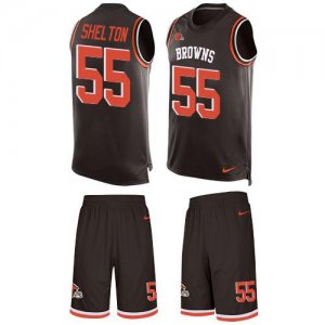 Jerseys Factory Cheap Nike Browns #55 Danny Shelton Brown Team C