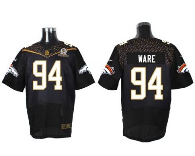 Jerseys Factory Cheap Nike Broncos #94 DeMarcus Ware Black 2016