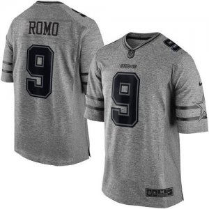 Jerseys Factory Cheap Nike Cowboys #9 Tony Romo Gray Men's Stitc
