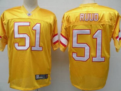 Jerseys Factory Cheap Buccaneers #51 Barrett Ruud Yellow Stitche