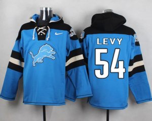 Jerseys Factory Cheap Nike Lions #54 DeAndre Levy Blue Player Pu