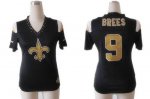 Jerseys Factory Cheap Nike Saints #9 Drew Brees Black Women's Te
