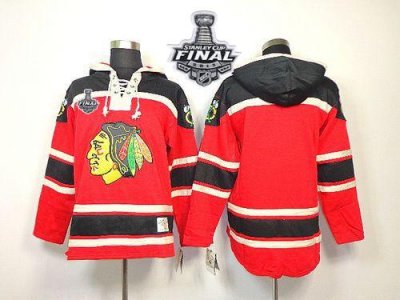 Jerseys Factory Cheap Blackhawks Blank Red Sawyer Hooded Sweatsh