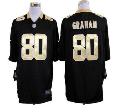 Jerseys Factory Cheap Nike Saints #80 Jimmy Graham Black Team Co