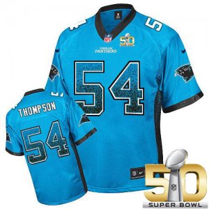 Jerseys Factory Cheap Nike Panthers #54 Shaq Thompson Blue Alter