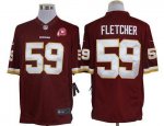 Jerseys Factory Cheap Nike Redskins #59 London Fletcher Burgundy