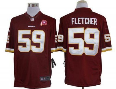 Jerseys Factory Cheap Nike Redskins #59 London Fletcher Burgundy