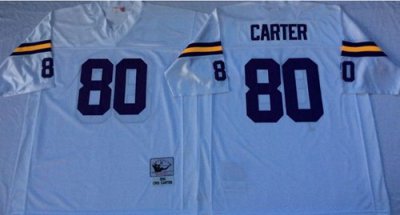 Jerseys Factory Cheap Mitchell And Ness Vikings #80 Cris Carter