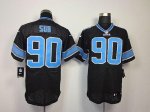 Jerseys Factory Cheap Nike Lions #90 Ndamukong Suh Black Alterna